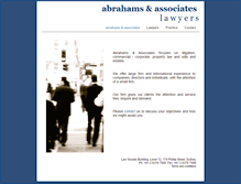 Tablet Screenshot of abrahamsassociates.com.au